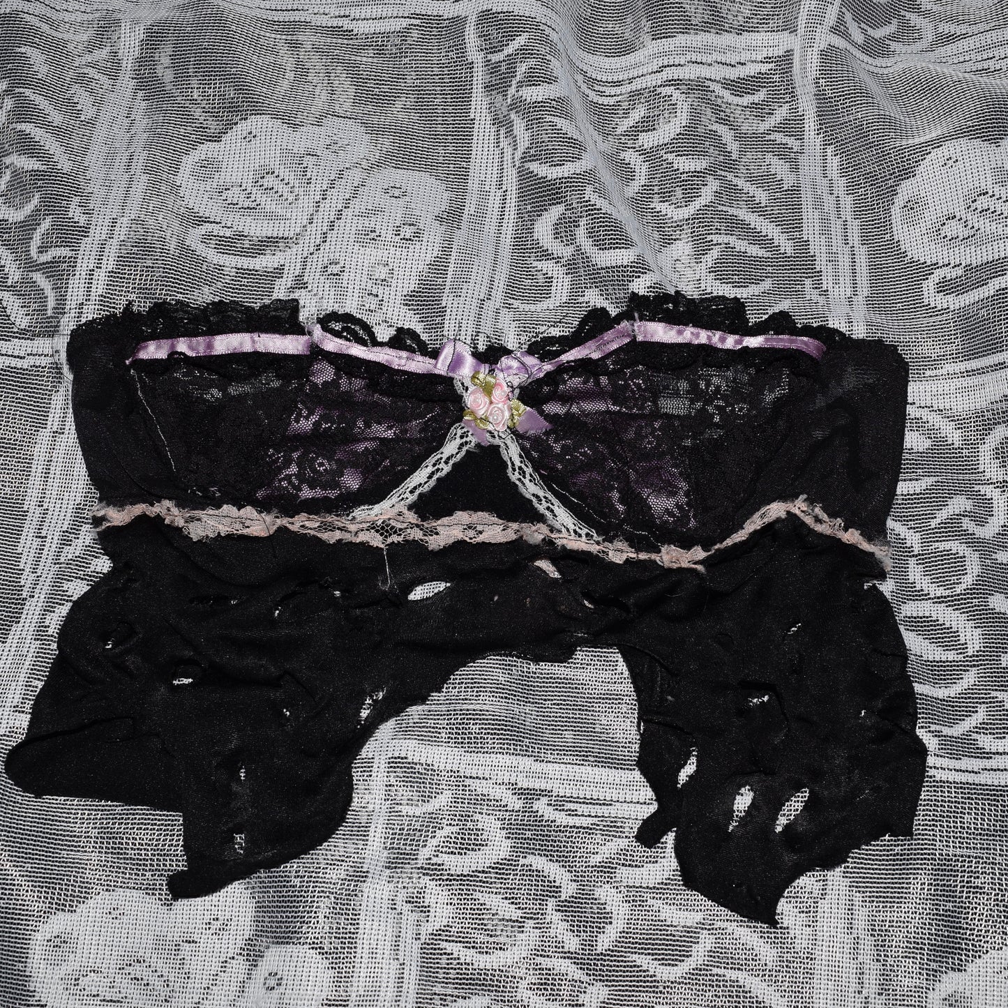 purple lingerie top 34a